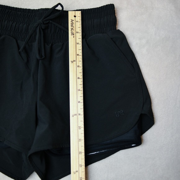 Albion Fit Black Lunge Shorts Womens S Athletic Running Gym‎ Workout High Waist - Picture 8 of 9